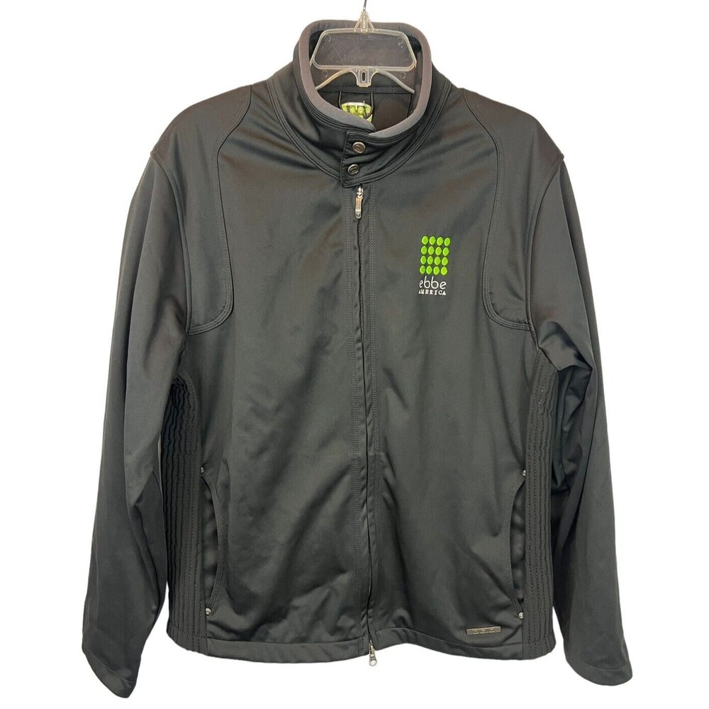 OGIO EBBE America Men's Black Soft Shell Full Zip Jacket Size L Casual Outdoor